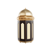 Arábica ornamento 3d lámparas, oro linternas, sitio para vela. accesorios para islámico Ramadán día festivo. realista 3d vector Clásico luminoso brillante luces png