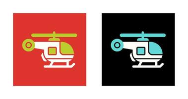 icono de vector de helicóptero