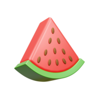 3d Wassermelone Illustration isoliert 3d Wassermelone Scheiben Illustration png