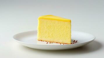 foto de amarillo esponja pastel. generativo ai