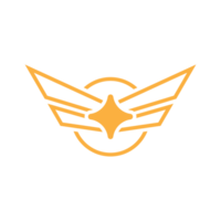 Military wings badge icon png