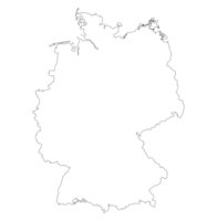 allemand carte dans blanc Couleur png