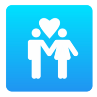 Pareja en amor icono png