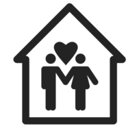 Zuhause Familie Symbol Design png