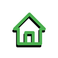 home icon button with shadow png