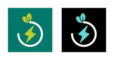 icono de vector de energía ecológica