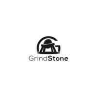 G GrindStone Logo Design Vector