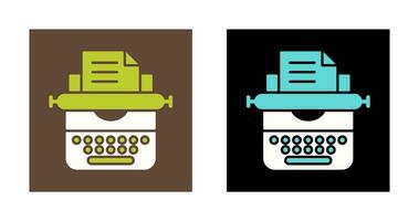 Typewriter Vector Icon