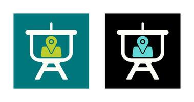 Location Presentation Vector Icon