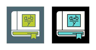 Algebra Book Vector Icon