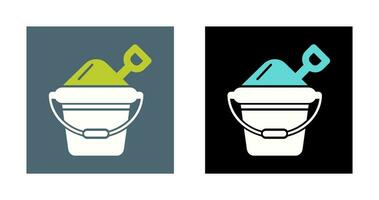 Sand Bucket Vector Icon