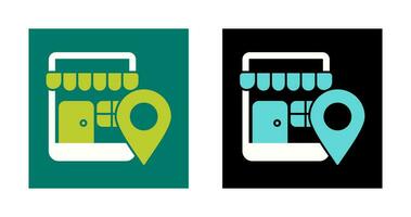 Shop Location Vector Icon