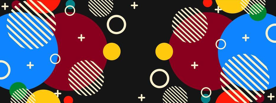 resumen geométrico forma circulo antecedentes bandera vector