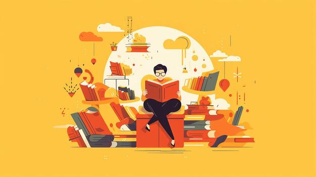 Lofi image for background. Generative AI photo