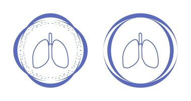 icono de vector de pulmones