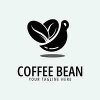 coffee bean logo vector illustration design