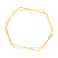 geometrisch Gold funkeln Luxus Hochzeit Rahmen zum Einladung png
