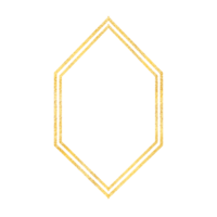 Geometric gold glitter luxury wedding frame for invitation png