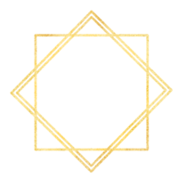 geometrisk guld glitter lyx bröllop ram för inbjudan png