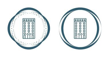 Five Star Building Vector Icon