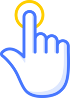 click finger hand icon png