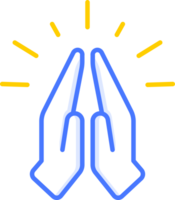 oração namaste mão emoji ícone png