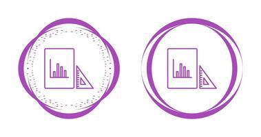 Set Square and Graph Vector Icon