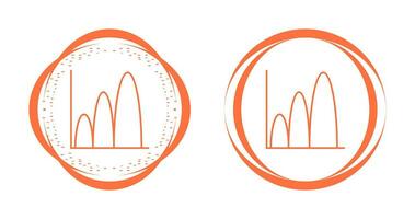 Bell Shaped Graph Vector Icon