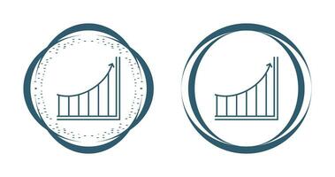 Increasing Graph Vector Icon