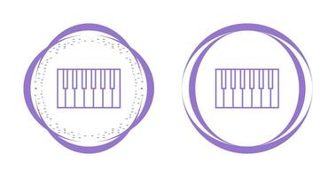 icono de vector de teclado de piano