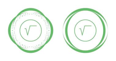 Square Root Symbol Vector Icon