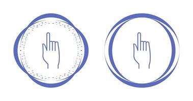 Raised Finger Vector Icon