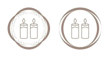 icono de vector de dos velas