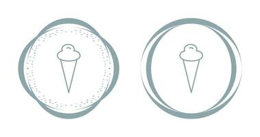 icono de vector de cono de helado