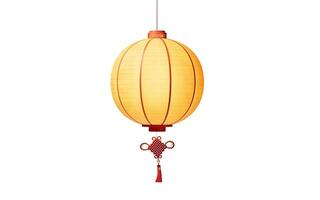 Chinese ancient lantern with retro style, 3d rendering. photo