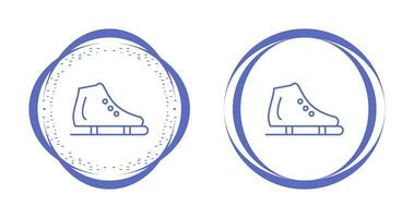 icono de vector de zapato de patinaje sobre hielo