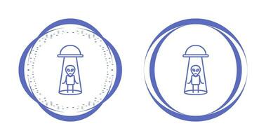 Alien Abduction Vector Icon