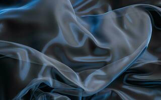 Smooth wave cloth background, 3d rendering. photo