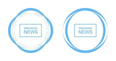 Breaking News on TV Vector Icon