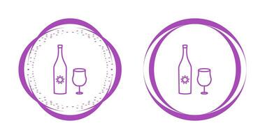 Goblet and Wine Vector Icon