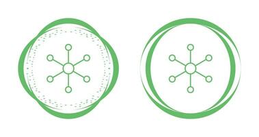 icono de vector de estructura molecular