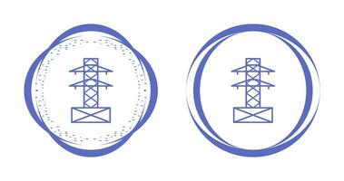 icono de vector de torre de electricidad