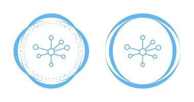 icono de vector de estructura molecular