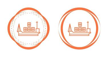 Cargo Ship Vector Icon