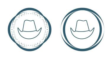 icono de vector de sombrero de vaquero