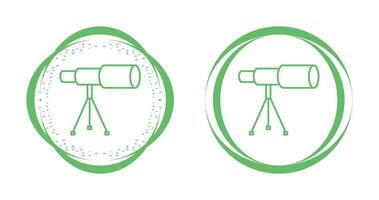 Telescope on Stand Vector Icon