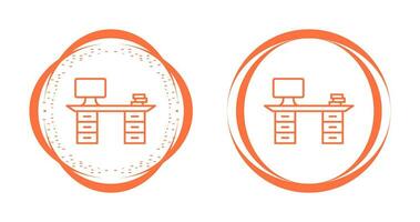 Table with Drawers Vector Icon