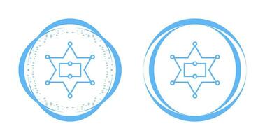 Sherrif Badge Vector Icon