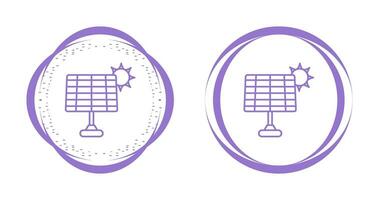 icono de vector de panel solar