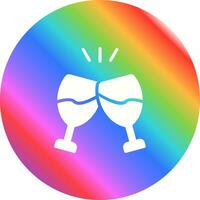 Champagne toast Vector Icon